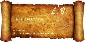Lauf Bettina névjegykártya