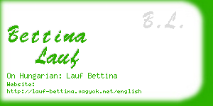 bettina lauf business card